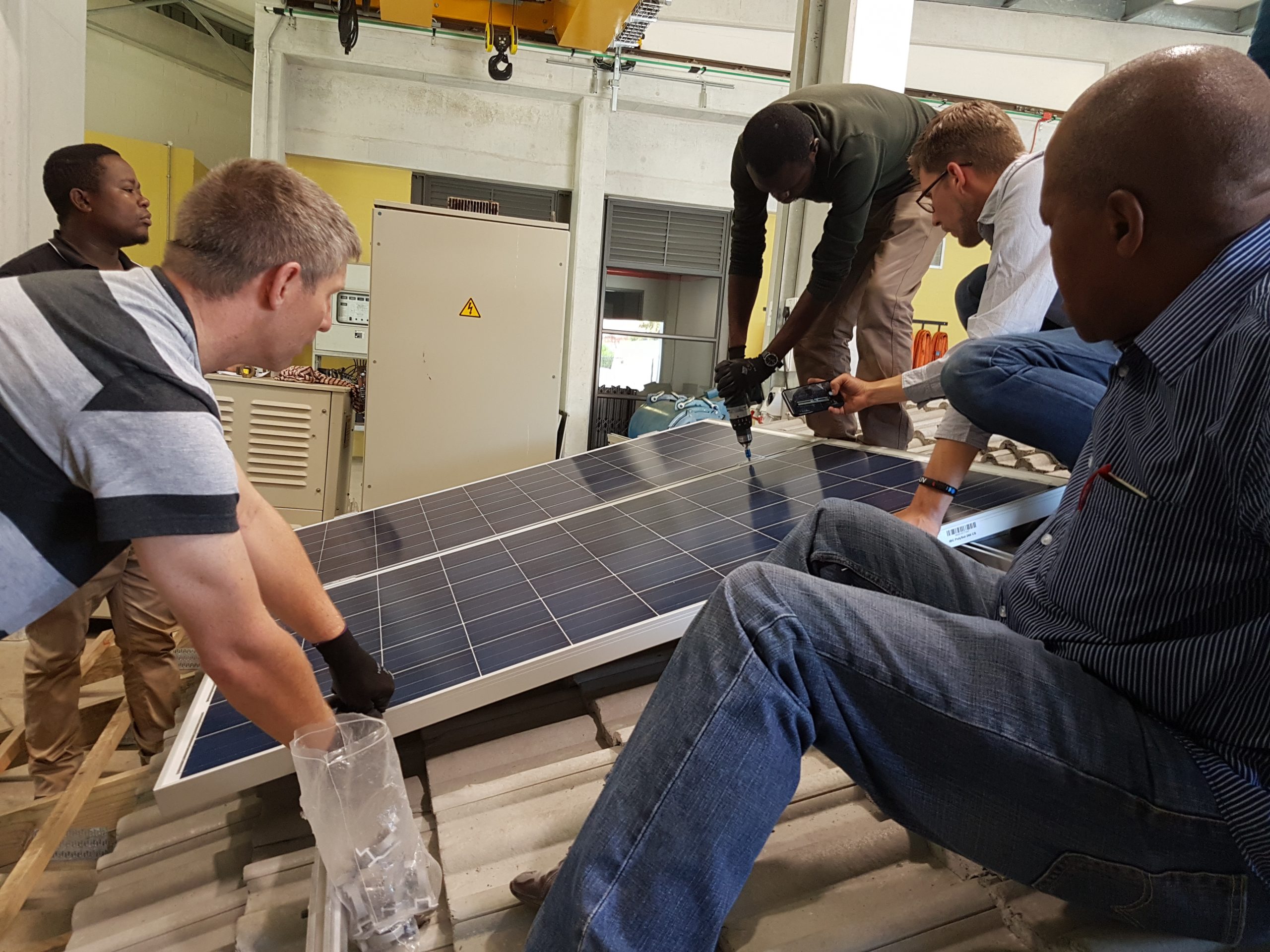 Solar panel installation training